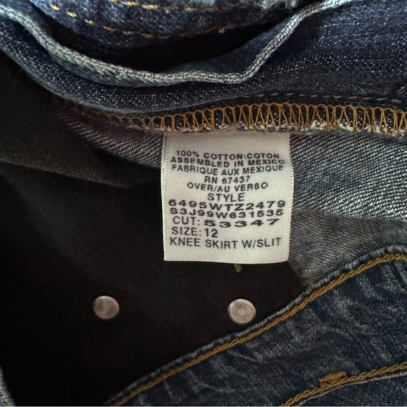 Ralph Lauren Polo Jeans (EUC) Vintage Denim Skirt, Size 12 - Picture 11 of 13